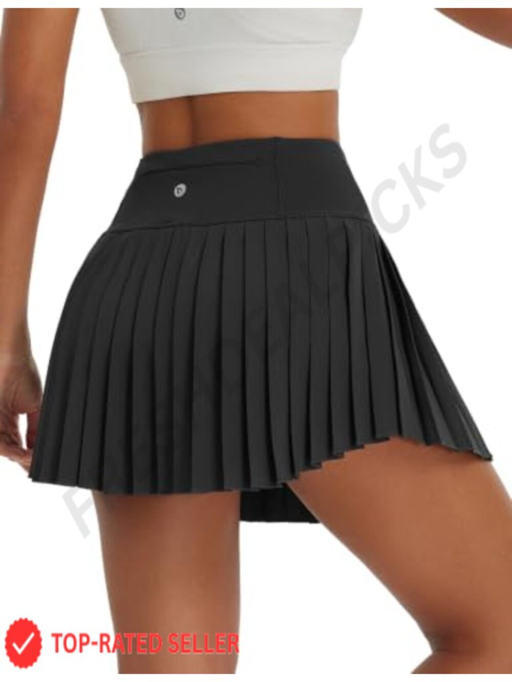 Pleated Tennis Skirt High Waisted A-Line Athletic Skort with Pockets